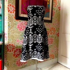 Embroidered party dress sz 8